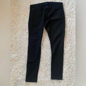 Polo Ralph Lauren Varick Slim Straight Jean in Black Stretch- Like New!